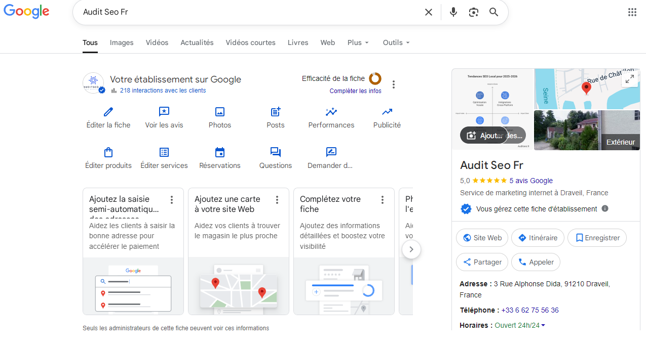 Google business profile