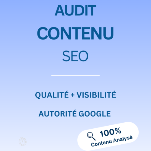 audit conenu seo